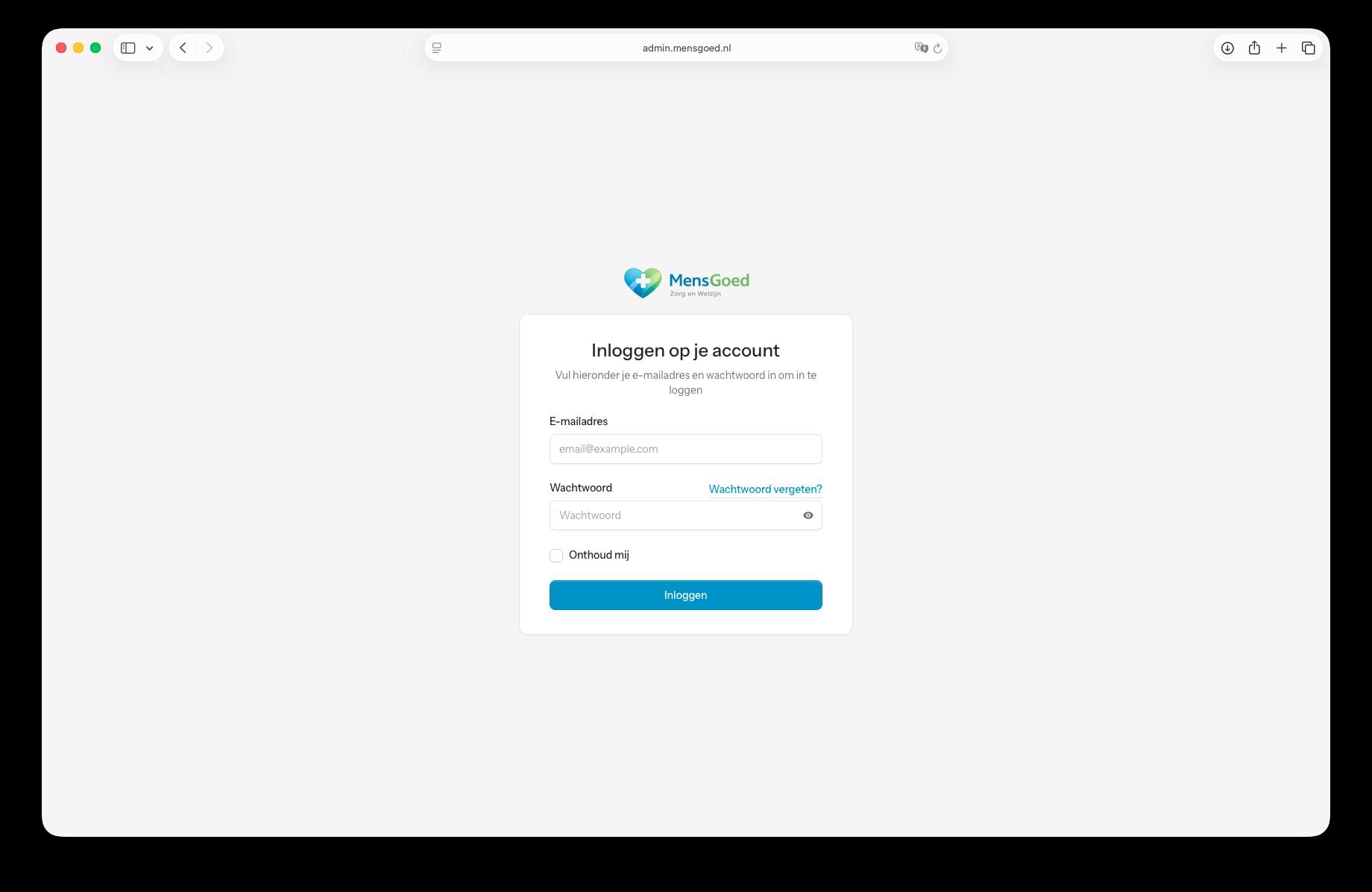 Mensgoed Administratie — zorgadministratie & providerportaal — impressie 2