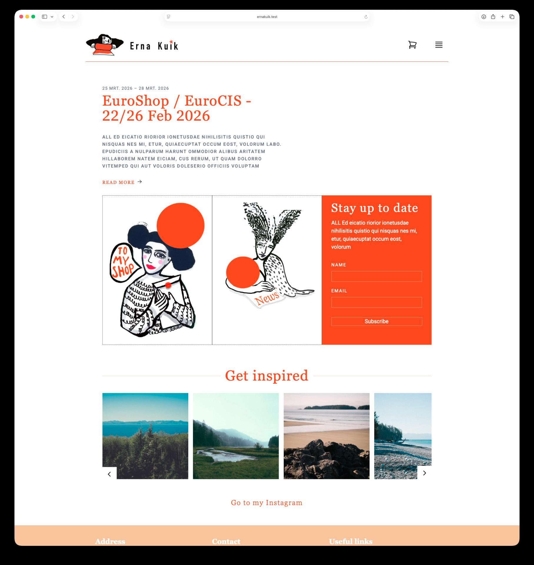 Ernakuik — webshop & contentplatform — impressie 1