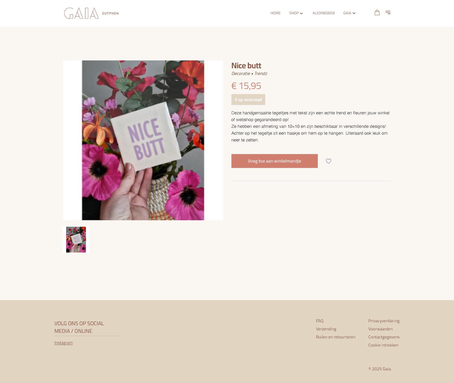 Gaia Zutphen – Website & Webshop — impressie 2