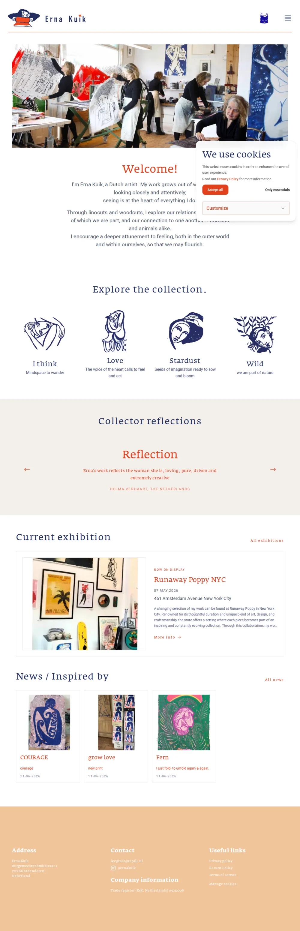 Ernakuik — webshop & contentplatform — impressie 1